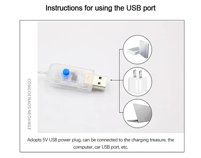 LED-lampa på stege (USB)