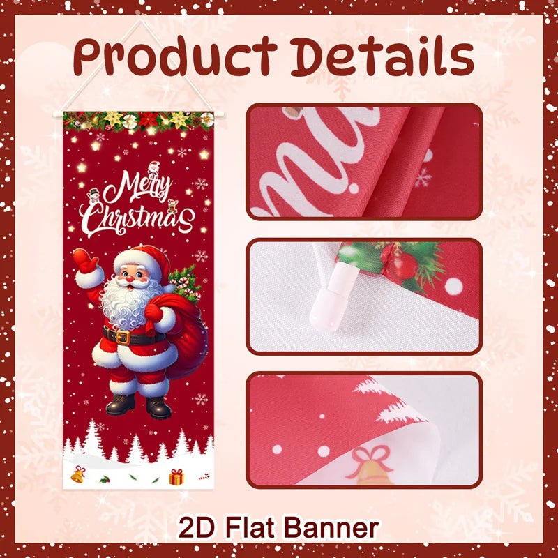 4-pack hängande julflaggor