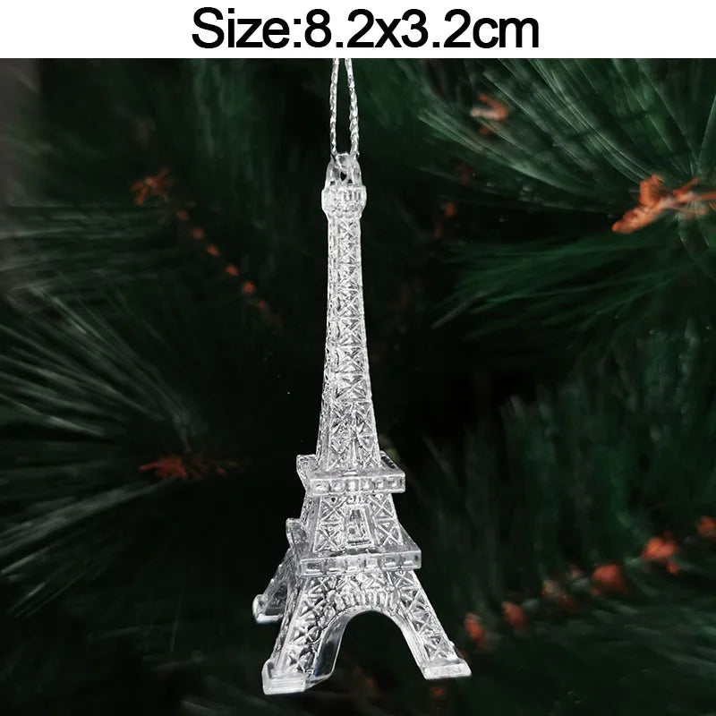 5-pack kristallakryl julhängen