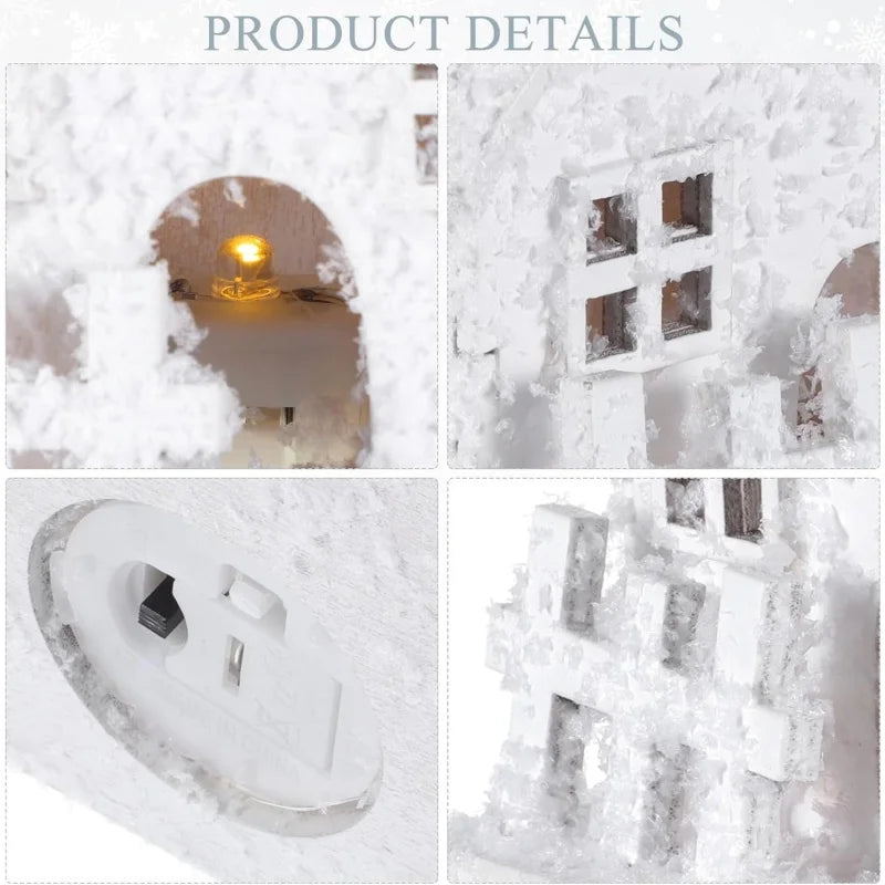 LED-belyst julby i trä