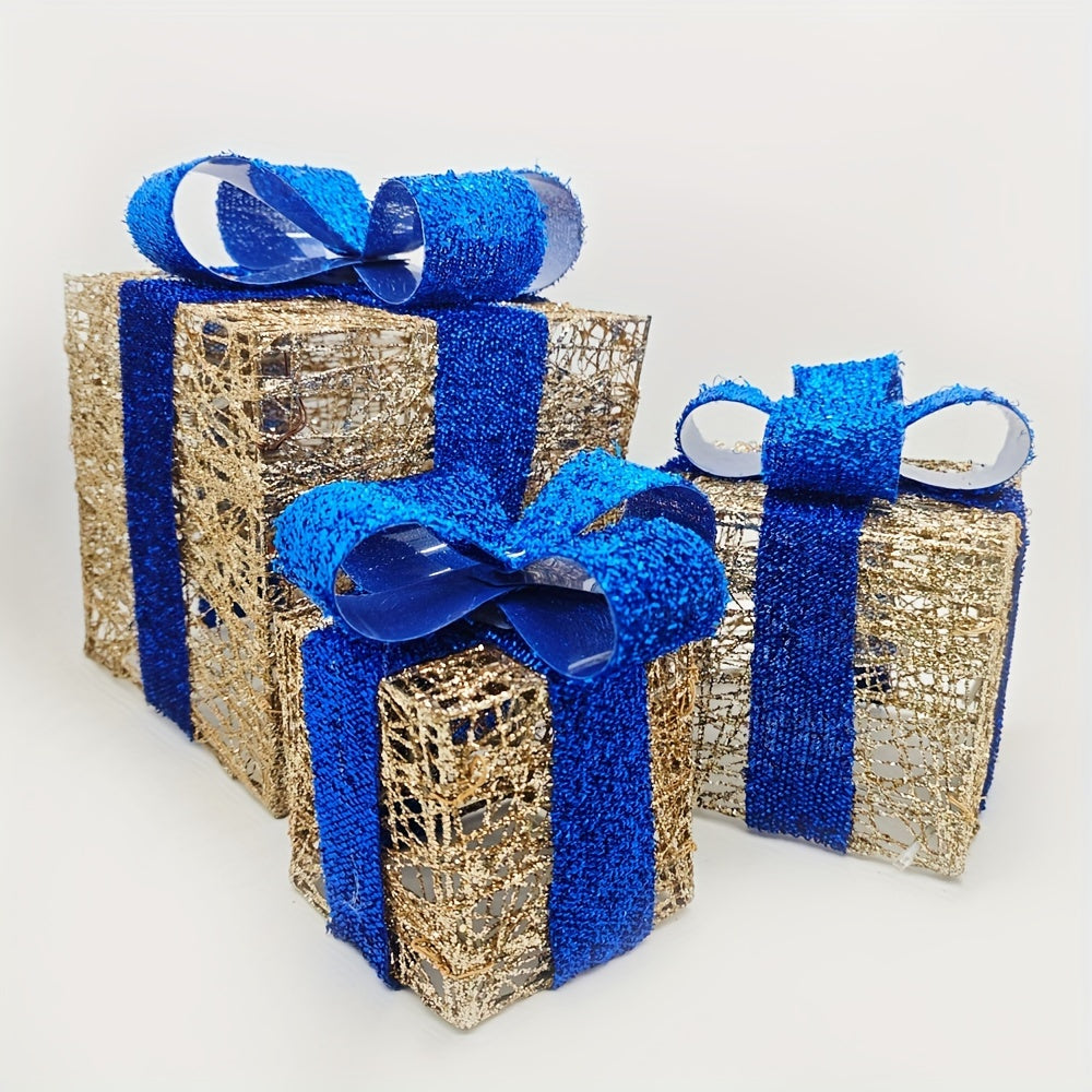 Tre jul ljus presenterar lådor